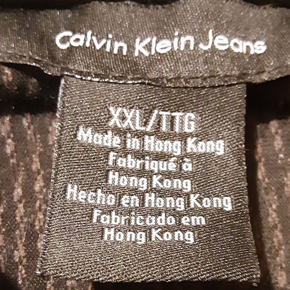 Calvin Klein Jeans Snap Down Short Sleeve Shirt - Picture 4 of 5